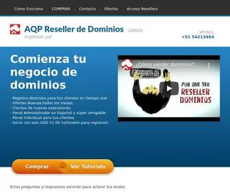 Resellerdedominios.com(AQP Reseller de Dominios) Screenshot