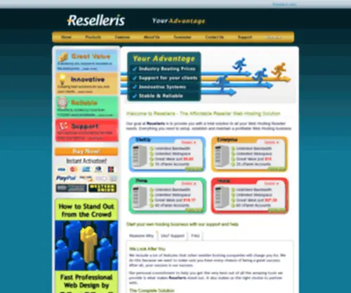 Reselleris.com(Reliable, Affordable Web Hosting) Screenshot