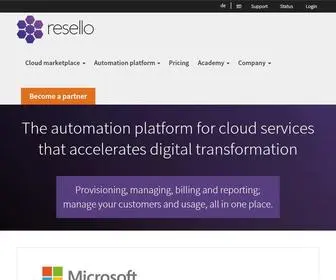 Resello.com(The Pax8 Cloud Marketplace) Screenshot