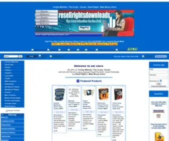 Resellrightsdownloads.com(Turnkey Websites) Screenshot