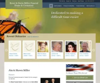 Reserfuneralhome.com(Reser Funeral Home & Davis) Screenshot