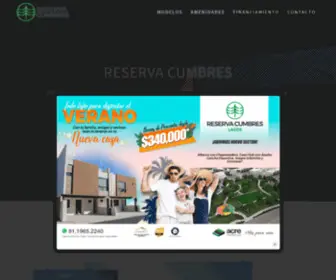 Reservacumbres.com(Reserva Cumbres) Screenshot