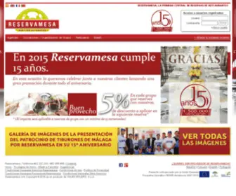Reservamesa.com(La primera Central de Reservas de Restaurantes) Screenshot
