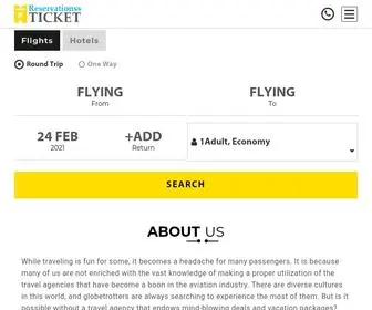 Reservationssticket.com(Cheap Travel) Screenshot