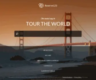 Reserve123.com(ReserveTours and Tickets to Thousands of Attractions Around the World) Screenshot