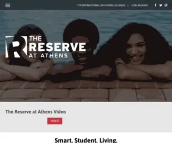 Reserveatathens.com(The Reserve at Athens) Screenshot