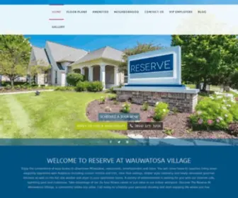 Reserveatwauwatosa.com(Reserve at Wauwatosa Village) Screenshot