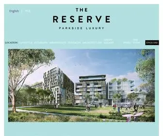 Reserveliving.com.au(The Reserve) Screenshot