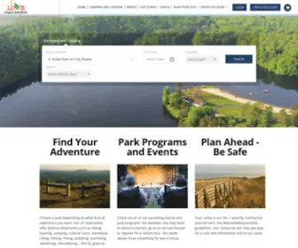 Reservevaparks.com(Virginia State Parks) Screenshot