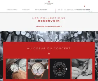 Reservoir-Watch.com(See swissmade watches inspired by mechanical instruments) Screenshot