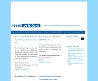 Resetprinters.com(Reset Printers) Screenshot