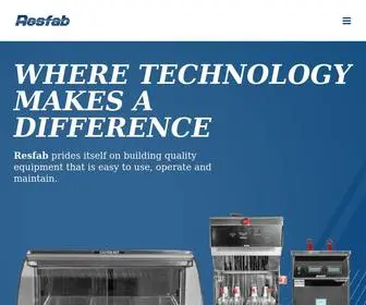 Resfab.com(Where Technology Makes A Difference) Screenshot