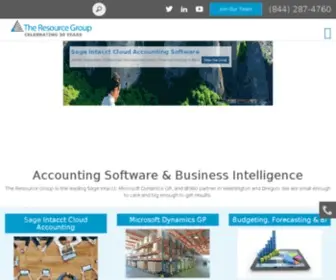 Resgroup.com(The Resource Group Accounting Software) Screenshot