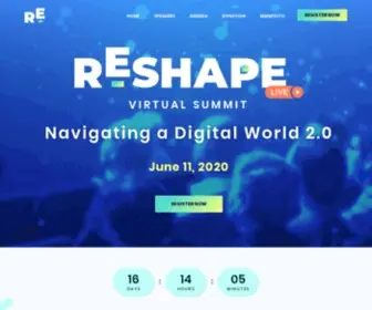 Reshapesummit.com(RESHAPE Summit) Screenshot