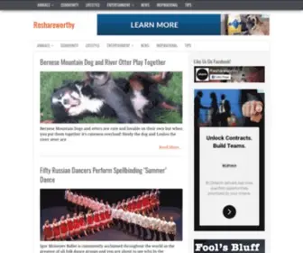 Reshareworthy.com(We share articles with you that are worth resharing) Screenshot