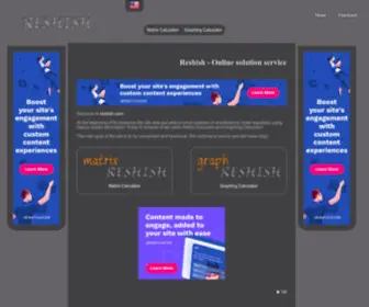 Reshish.com(Online solution service) Screenshot