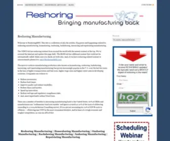 Reshoringmfg.com(Bringing manufacturing back home) Screenshot