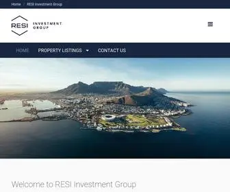 Resi.co.za(RESI Investment Group) Screenshot