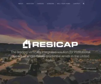 Resicap.com(Single-Family Services) Screenshot