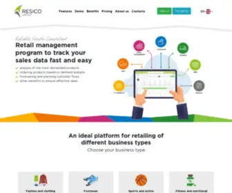 Resico.com(Manage bussines more effectively) Screenshot