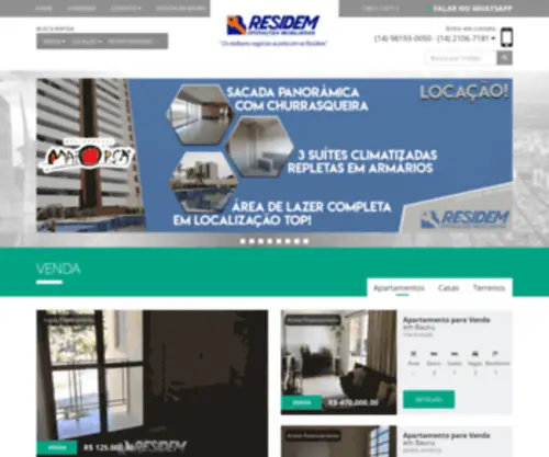 Residem.com.br(Imobiliária) Screenshot