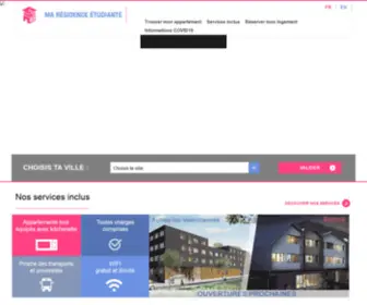 Residence-Etudiante.fr(Residence Etudiante) Screenshot