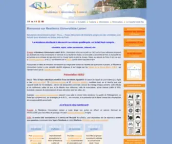 Residence-Universitaire-Lanteri.com(Residence Universitaire Lanteri) Screenshot