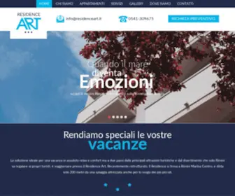 Residenceart.it(Residence Rimini: vacanze in libertà nel residence economico a Rimini Marina Centro) Screenshot