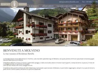 Residencebetulla.com(Residence Betulla Molveno) Screenshot