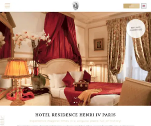 Residencehenri4.com(Hotel Résidence Henri IV) Screenshot