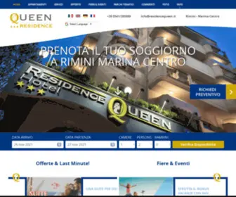 Residencequeen.it(Residence Rimini Queen) Screenshot