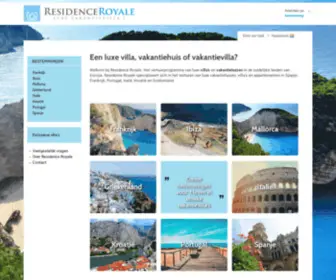 Residenceroyale.nl(Verhuur) Screenshot