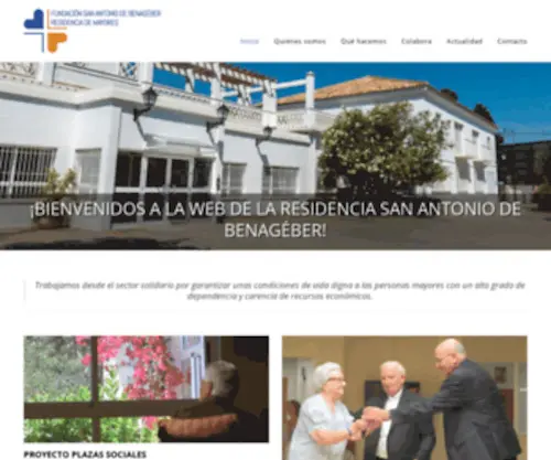Residenciabenageber.org(Residencia San Antonio de Benageber) Screenshot