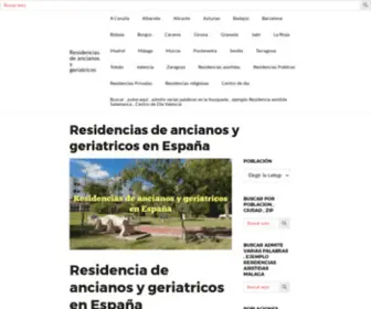 Residenciadeancianosygeriatricos.com(Residencias de ancianos y geriatricos en España) Screenshot