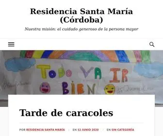 Residenciasantamaria.org(Residencia Santa María (Córdoba)) Screenshot