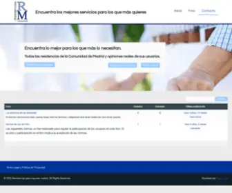 Residenciasparamayoresmadrid.com(Residencias para mayores madridResidencias para mayores madrid) Screenshot