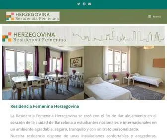 Residenciasuniversitariasbarcelona.com(Residencia femenina Herzegovina) Screenshot