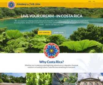 Residencyincostarica.com(We are experts in helping people relocate to Costa Rica. Our goal) Screenshot