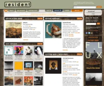 Resident-Music.com(Make your world sound beautiful) Screenshot