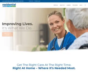 Residentialhealthcaregroup.com(Residential, trusted by physicians to provide the best care) Screenshot