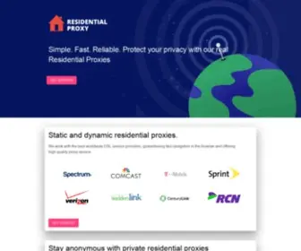 Residentialproxy.online(Protect your privacy with our real Residential Proxies) Screenshot