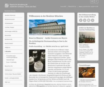 Residenz-Muenchen.de(Bayerische Schl) Screenshot
