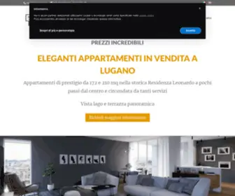 Residenza-Leonardo.ch(Appartamenti di lusso in vendita a Lugano) Screenshot