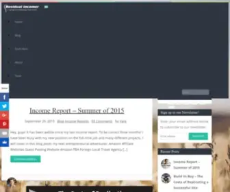 Residualincomer.com(Residual Incomer) Screenshot