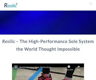 Resilic.com(Reslic research and technology on heel impact and using RigiLight technology) Screenshot