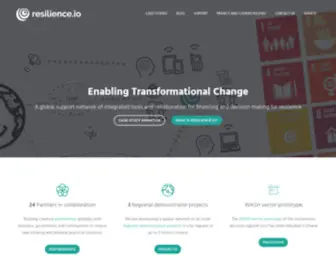 Resilience.io(Network of integrated tools and collaboration for financing and decision making) Screenshot