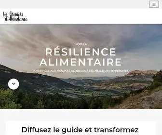 Resiliencealimentaire.org(Les Greniers d'Abondance) Screenshot