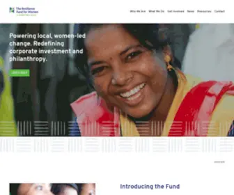 Resiliencefundforwomen.org(The Resilience Fund) Screenshot