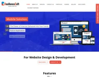 Resiliencesoft.com(Software Company in Bilaspur) Screenshot