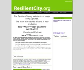 Resilientcity.org(ResilientCity Home) Screenshot